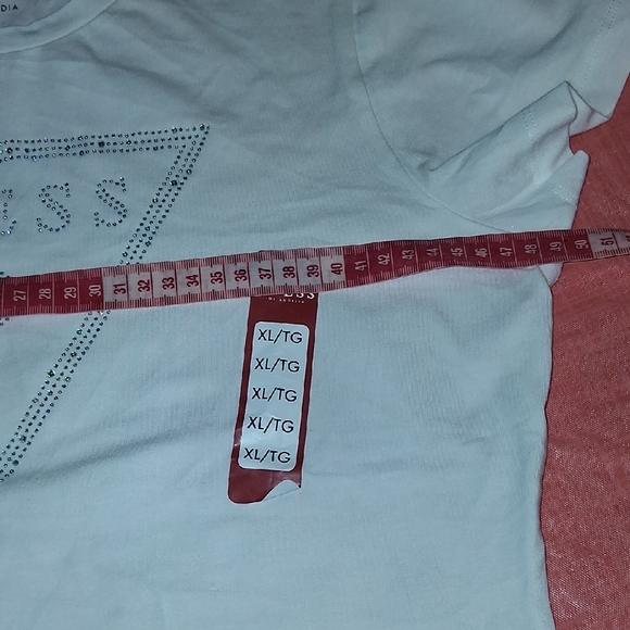 GUESS Classic White Tee with Logo - Picture 7 of 15